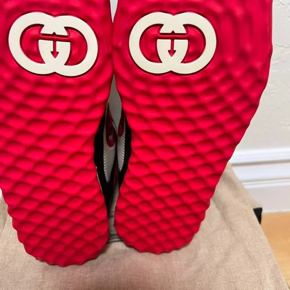 men Gucci MAC80 High Black White Red - Picture 8 of 8